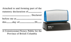 L25N-P-DECLARATION - L25N-P - "Attachment" Stamp for Declarations