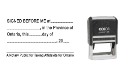 ON12N-S - ON12N-S-"Signed Before Me" Self-Inking Stamp