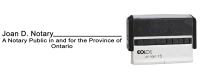 ON13S-"Notary" Self-Inking Stamp 