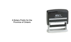 ON15-S - ON15S "Notary" Self-Inking Stamp
