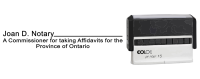 ON16S-"Commissioner" Self-Inking Stamp  