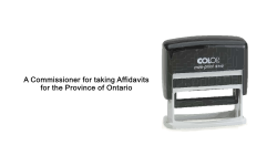 ON17-S - ON17S-"Commissioner" Self-Inking Stamp
