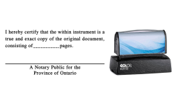 ON1N-P - ON1N-P-Certified <br/>"True Copy" Stamp 
