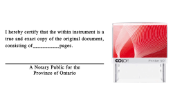 ON1N-S - ON1N-S-Certified <br/>"True Copy" Stamp