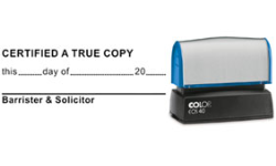 ON3-P - ON3P-Certified <br/>"True Copy" Stamp