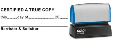 ON3P-Certified <br/>"True Copy" Stamp