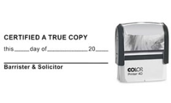 ON3-S - ON3S-Certified <br/>"True Copy" Stamp 