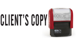 ON40-S - ON40S - General Legal CLIENT'S COPY Self-Inking Stamp