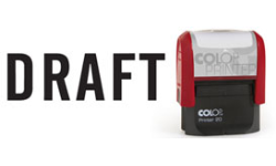 ON41-S - ON41S - General Legal DRAFT Self-Inking Stamp