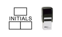 ON44-S - ON44S - General Legal INITIAL (3 box) Self-Inking Stamp