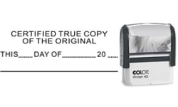 ON6-S - ON6S-Certified <br/>"True Copy" Stamp 