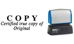 ON7-P - ON7P-Certified <br/>"True Copy" Stamp