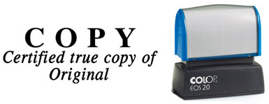 ON7P-Certified <br/>"True Copy" Stamp