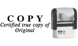 ON7-S - ON7S-Certified <br/>"True Copy" Stamp