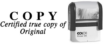 ON7S-Certified <br/>"True Copy" Stamp
