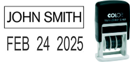 S160 Self-Inking Mini<br>Date Stamp