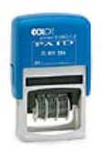 S260 Self-Inking "PAID/By:"<br>Date Stamp