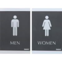 Plastic Men + Women Signs (Combo)