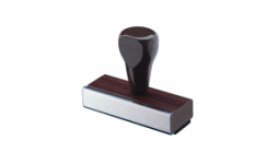 SIG-WH - Wood Handle Rubber Stamp
(stamp pad required)