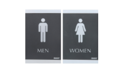 SIGN-REST-MF - Plastic Men + Women Signs (Combo)