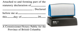 L25P+-+%22Attachment%22+Stamp+for+Declarations